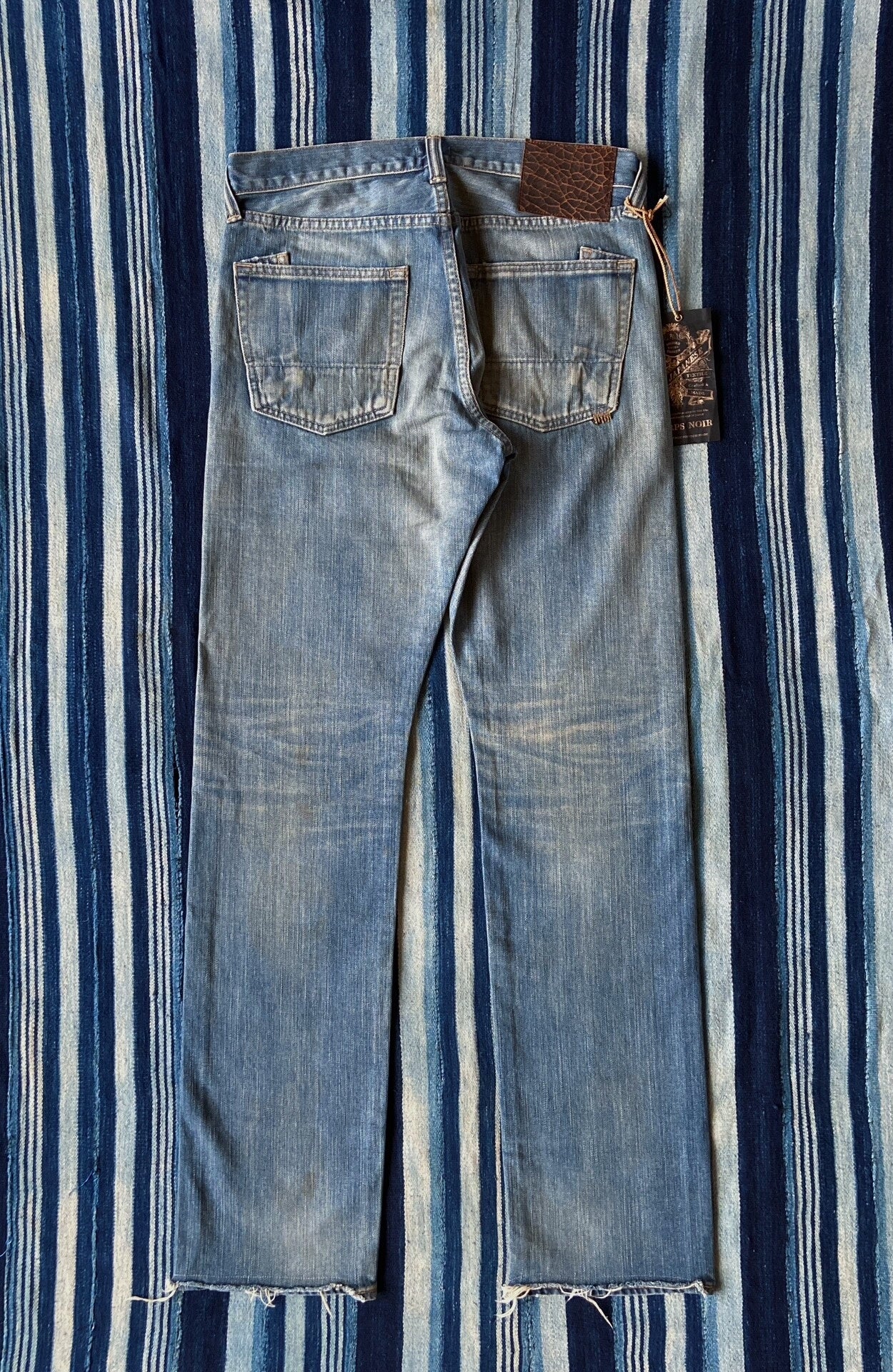 prps noir heavy washed denim pants