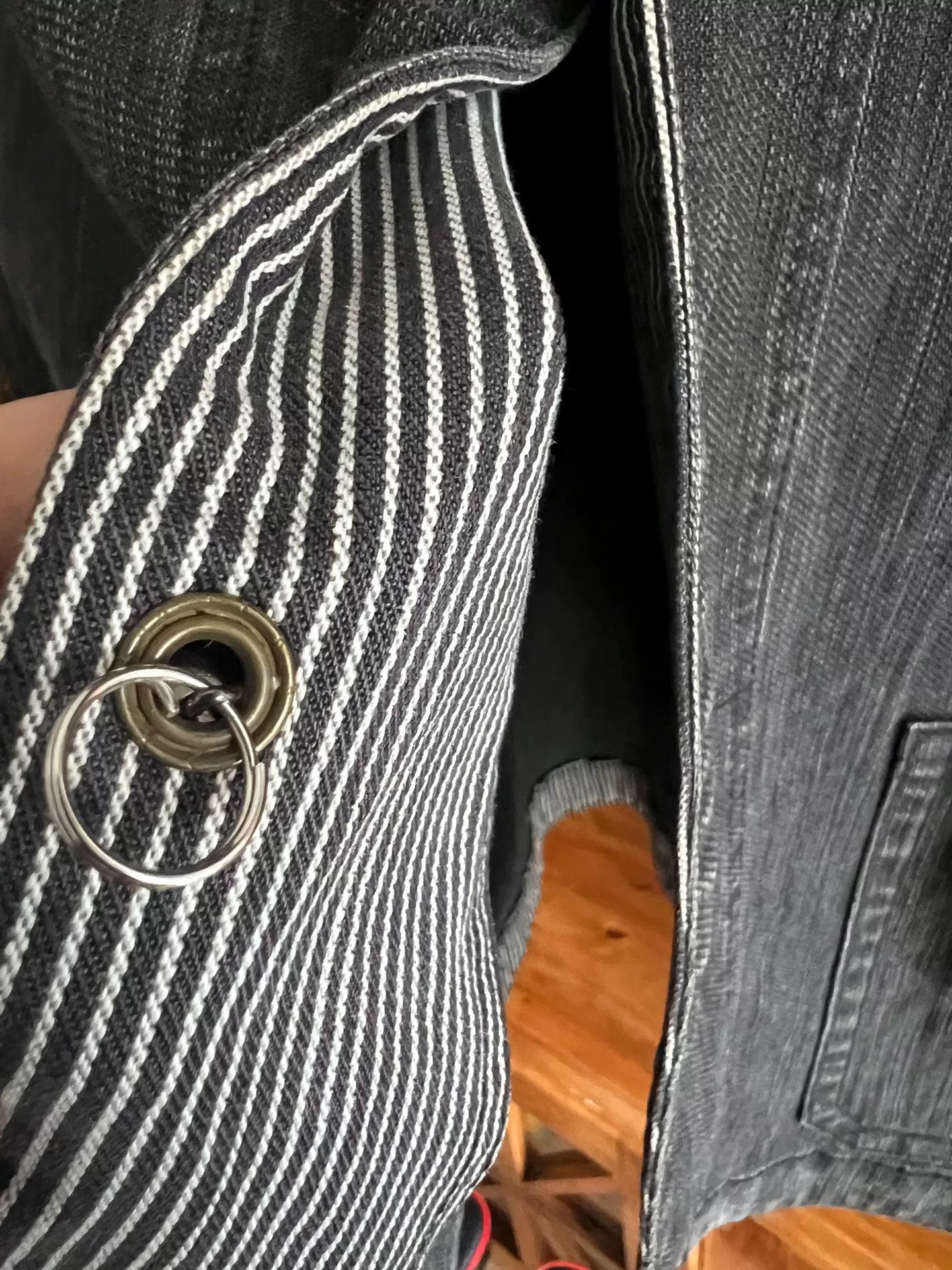 pure blue japan thick jacket with unique design