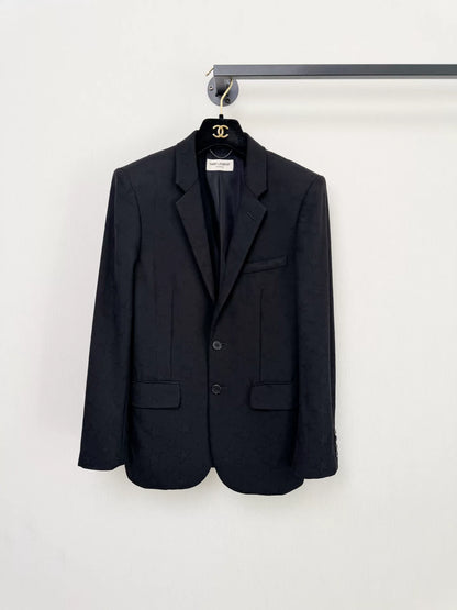 Saint Laurent Star Pattern Wool Blazer