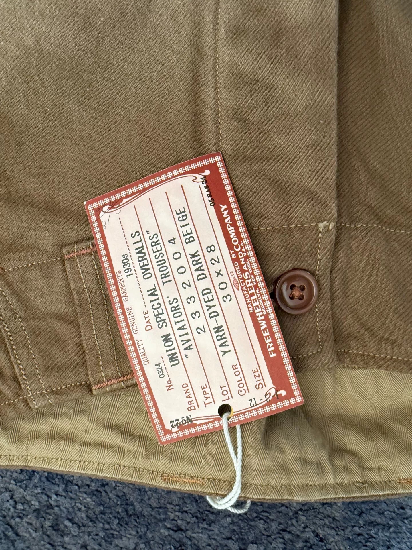 Freewheelers Aviators' Trousers 2024 Edition