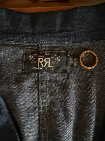 RRL Double RL Indigo Cotton-Linen Blazer