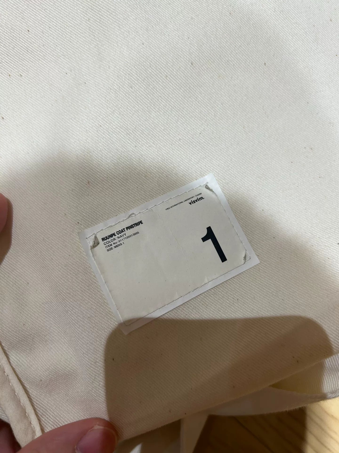 visvim ruunpe pinstripe coat