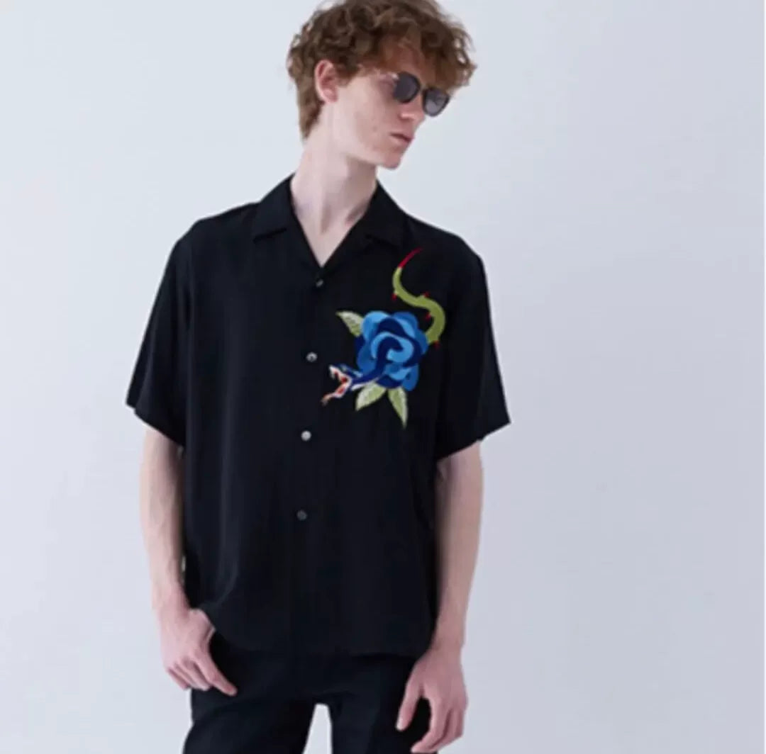Undercover Rose Snake Embroidery Shirt