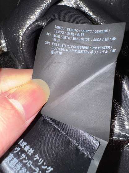 Saint Laurent Silver Silk Shirt