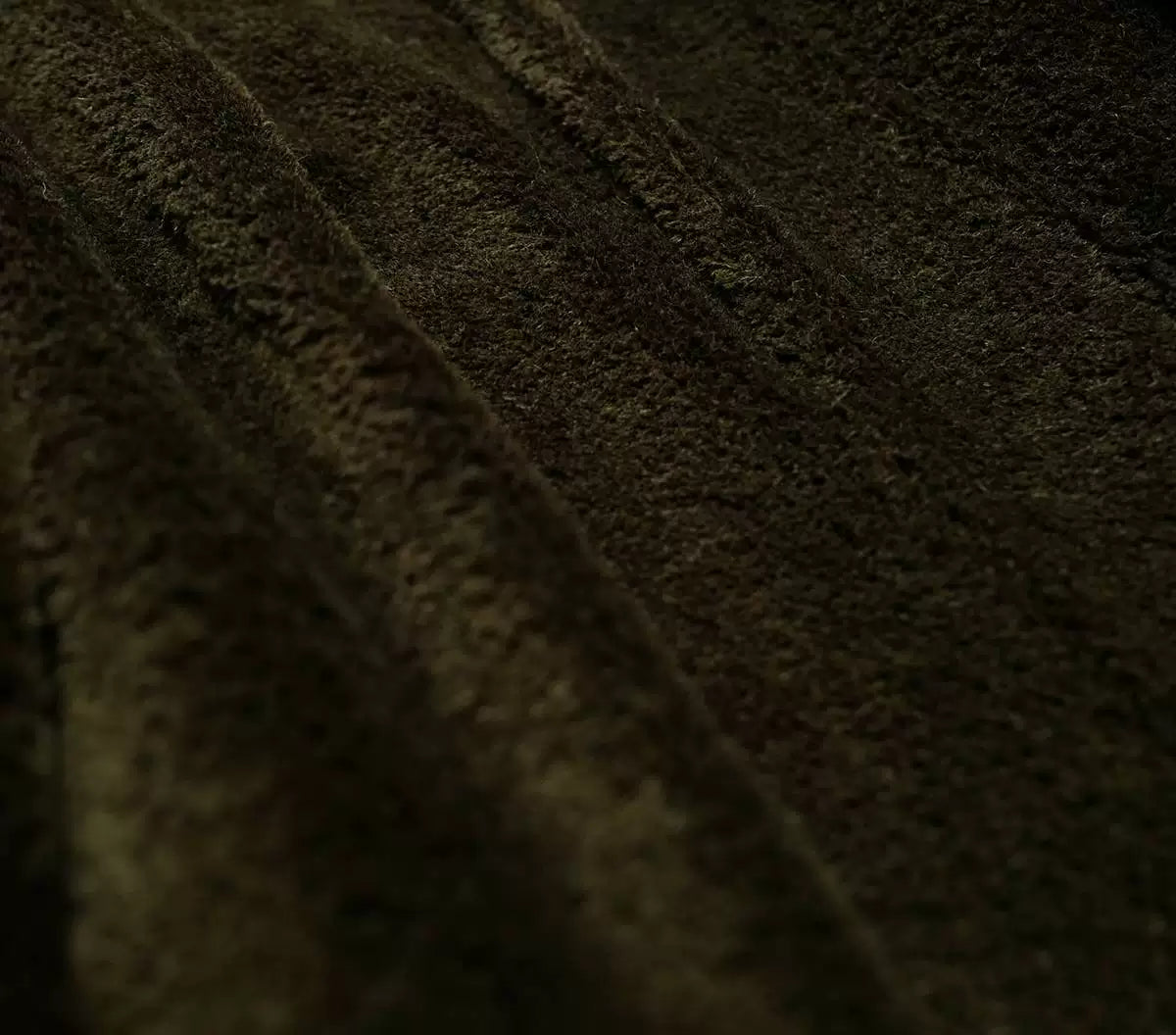 visvim magasin wool coat in black