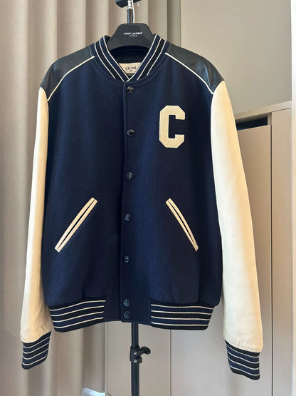 Celine Vintage Style Baseball Jacket
