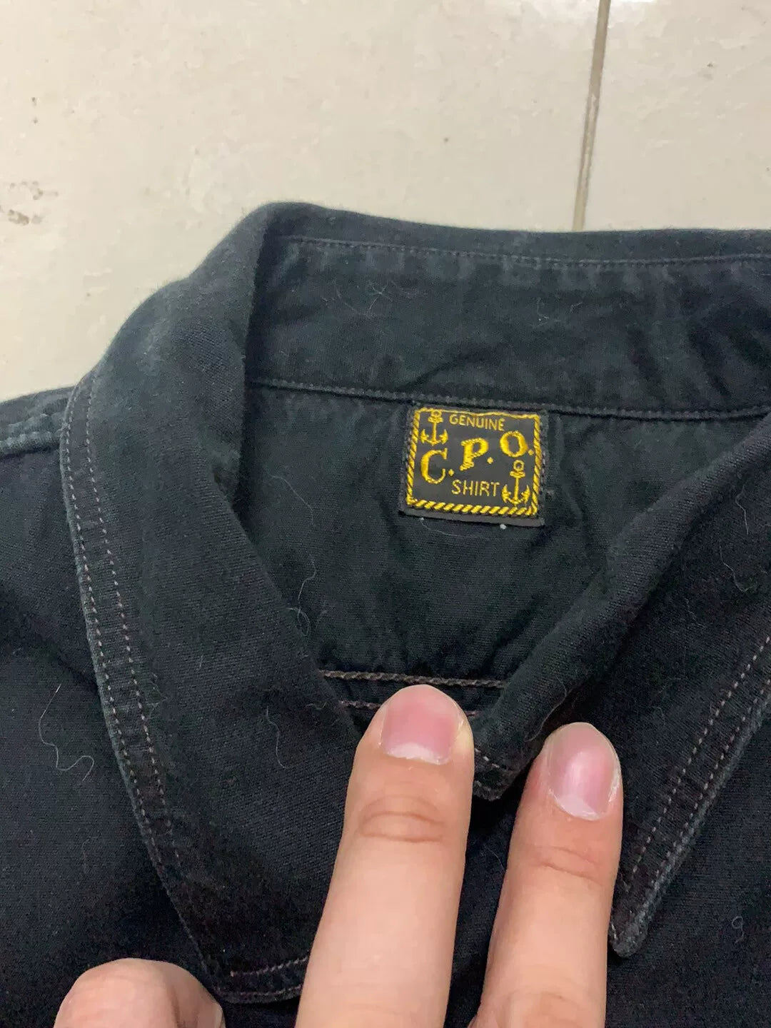 Freewheelers Black CPO Shirt Size 16