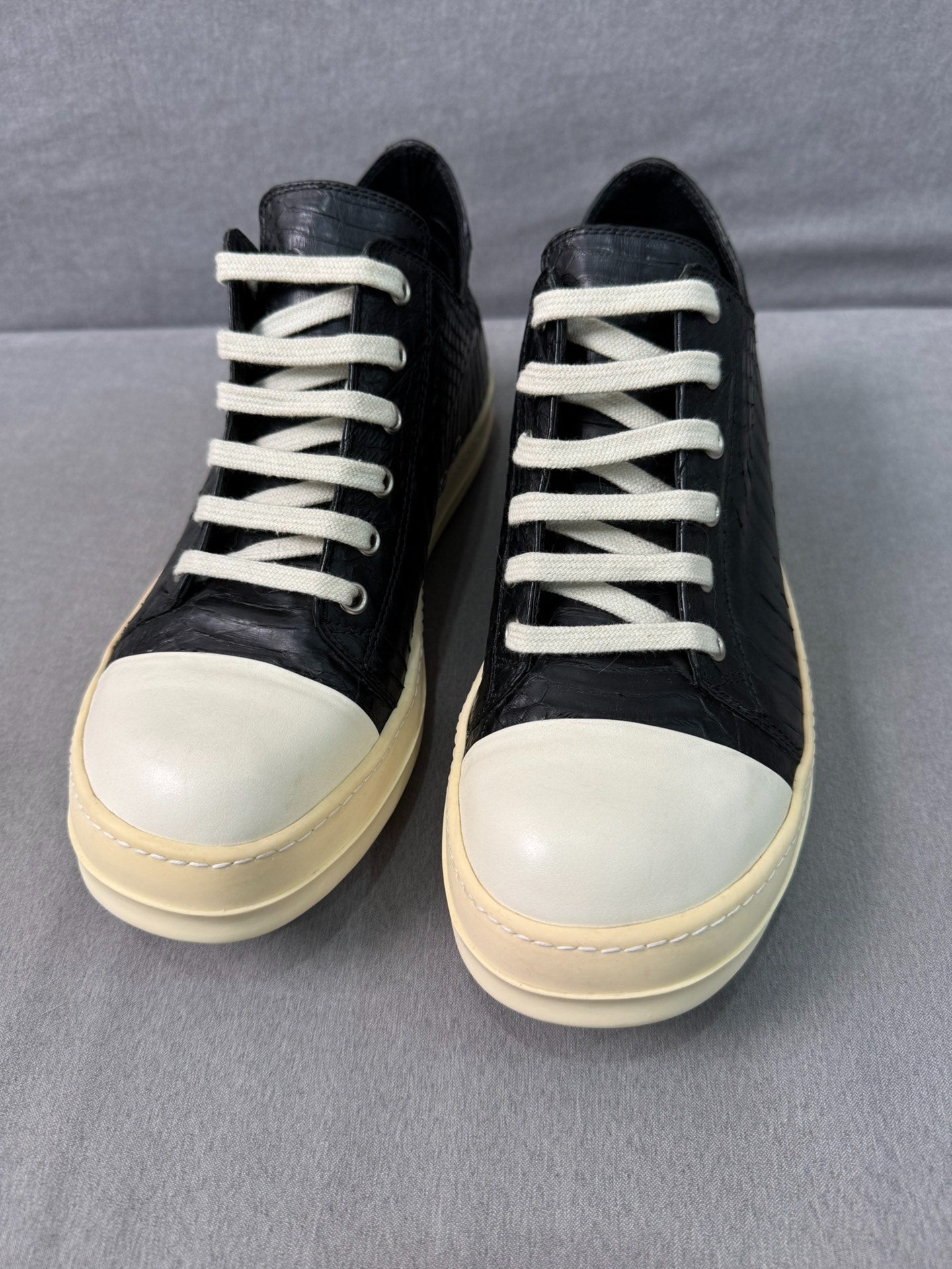 Rick Owens Special Leather Low-Top Sneakers