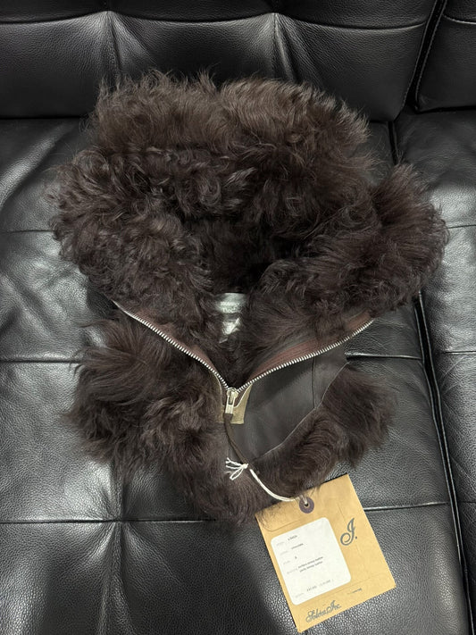 luxurious shearling hood accessory