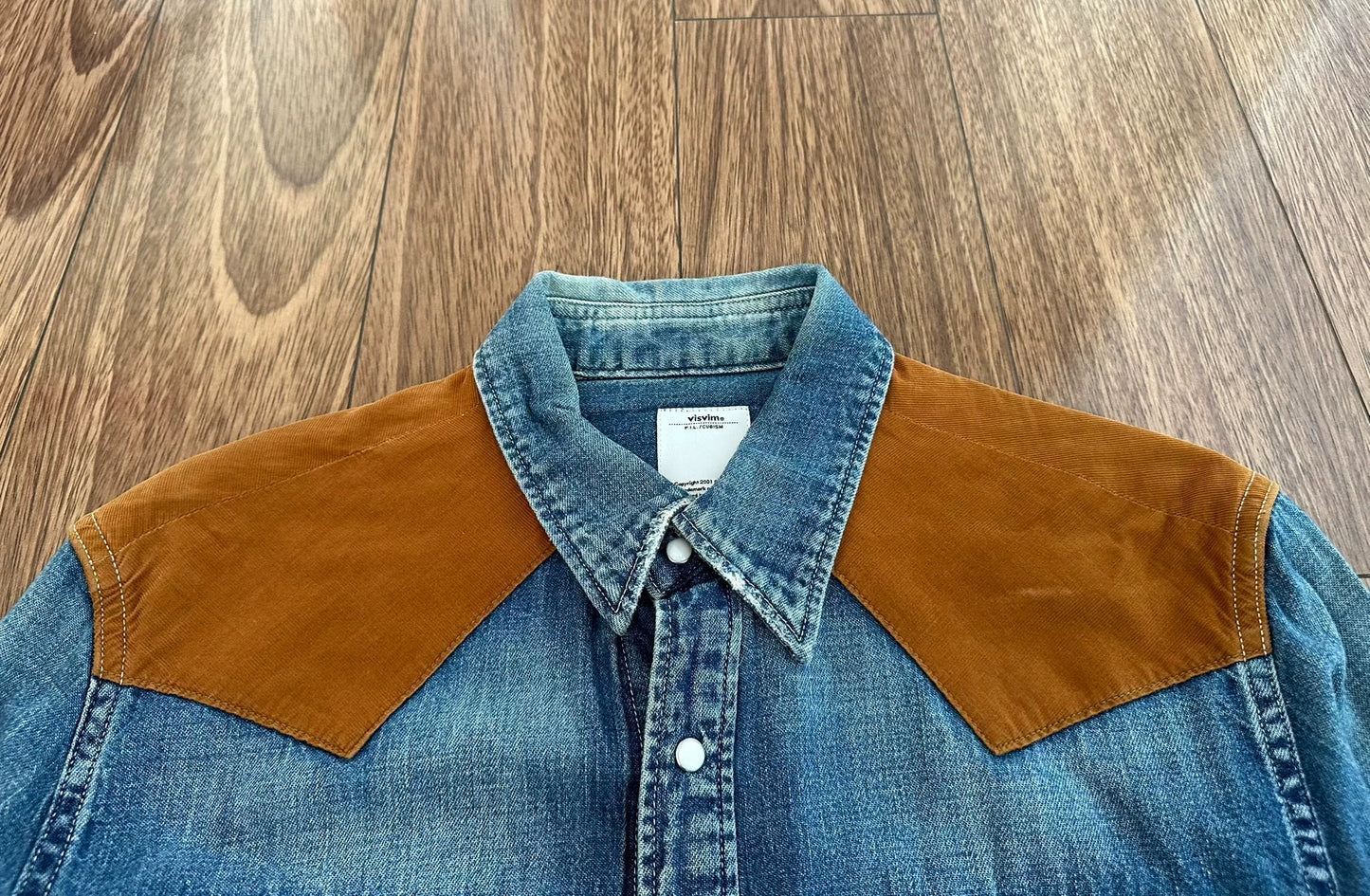 visvim ss picaro damaged denim shirt