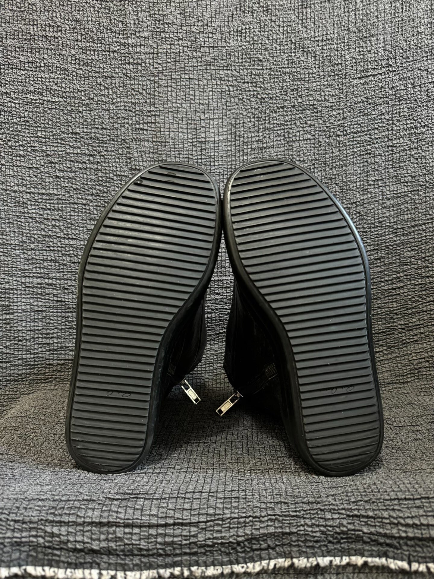 Rick Owens Black High Top Sneakers