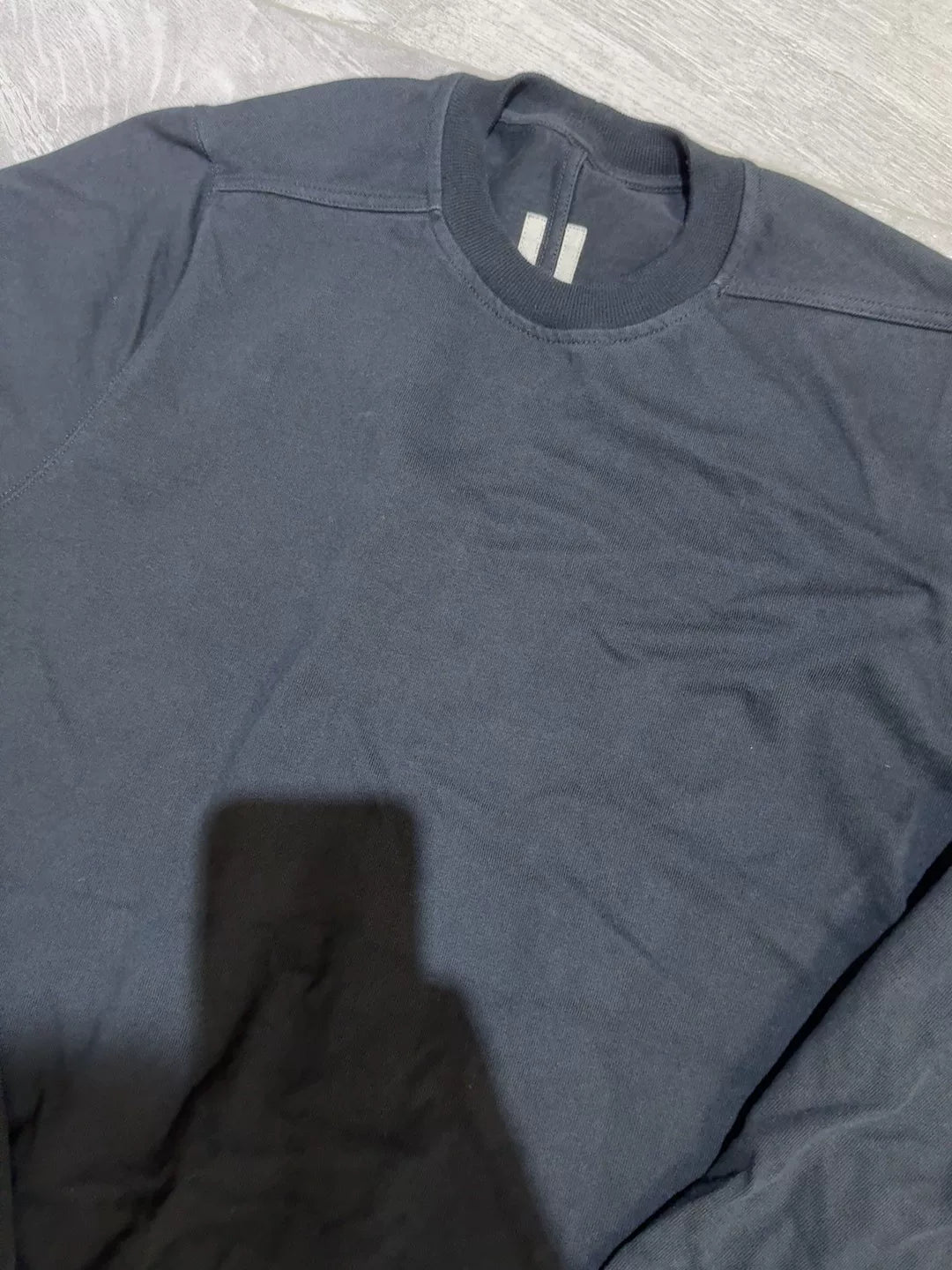 Rick Owens Black Long Sleeve Sweatshirt