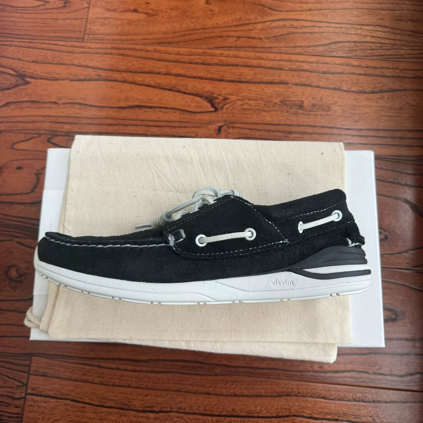 Visvim 23SS Hockney-Folk Boat Loafers