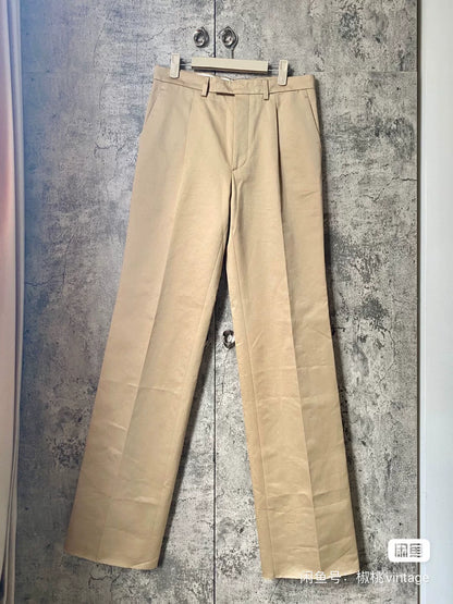 Prada Beige Straight Leg Trousers for Men