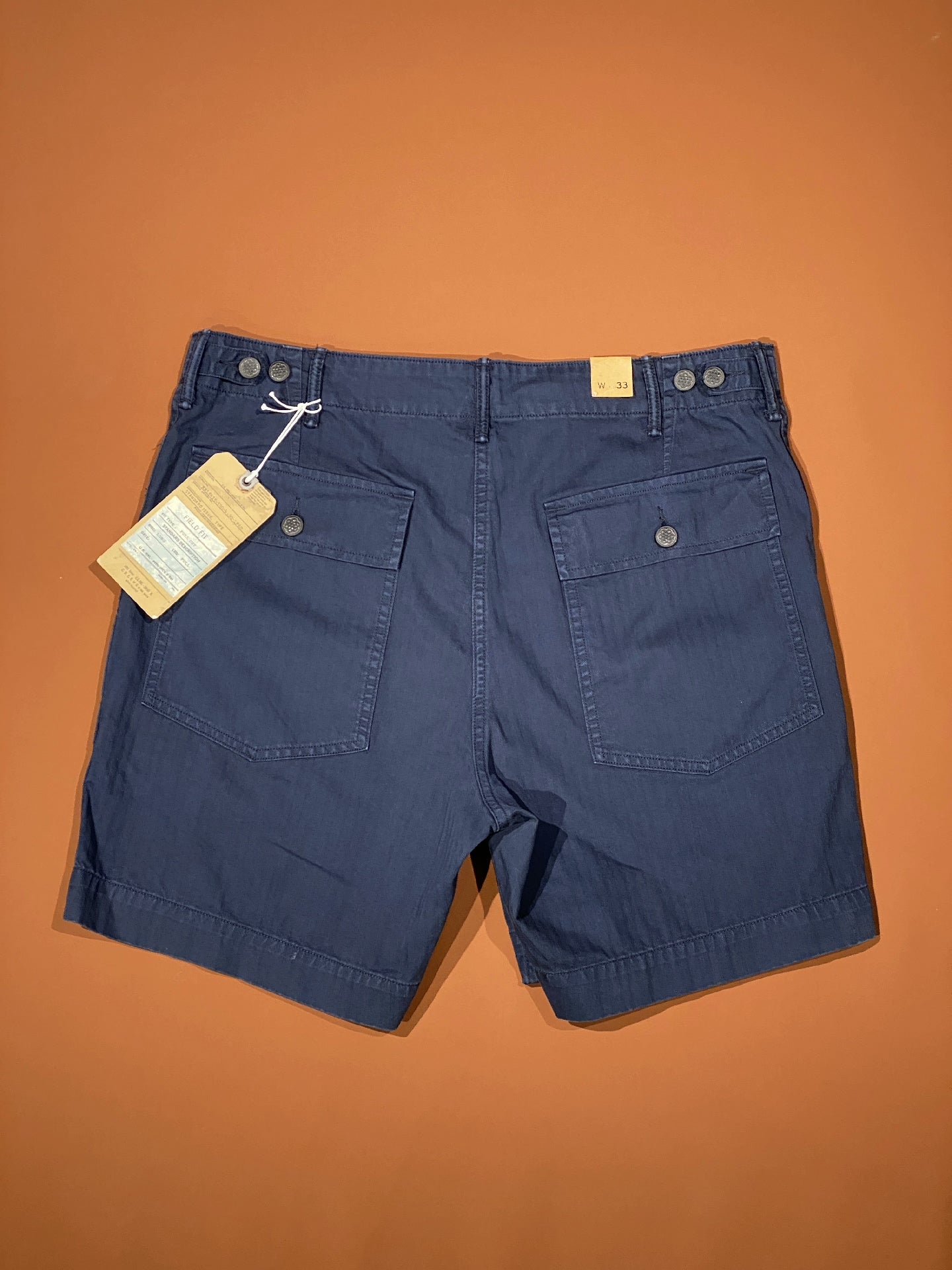 RRL Thirteen Star Herringbone Shorts