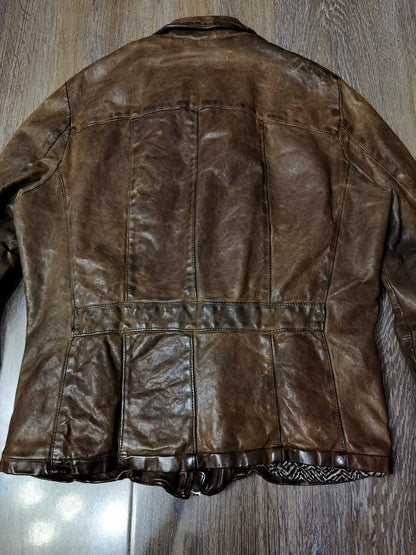 Giorgio Brato Vintage Distressed Leather Jacket