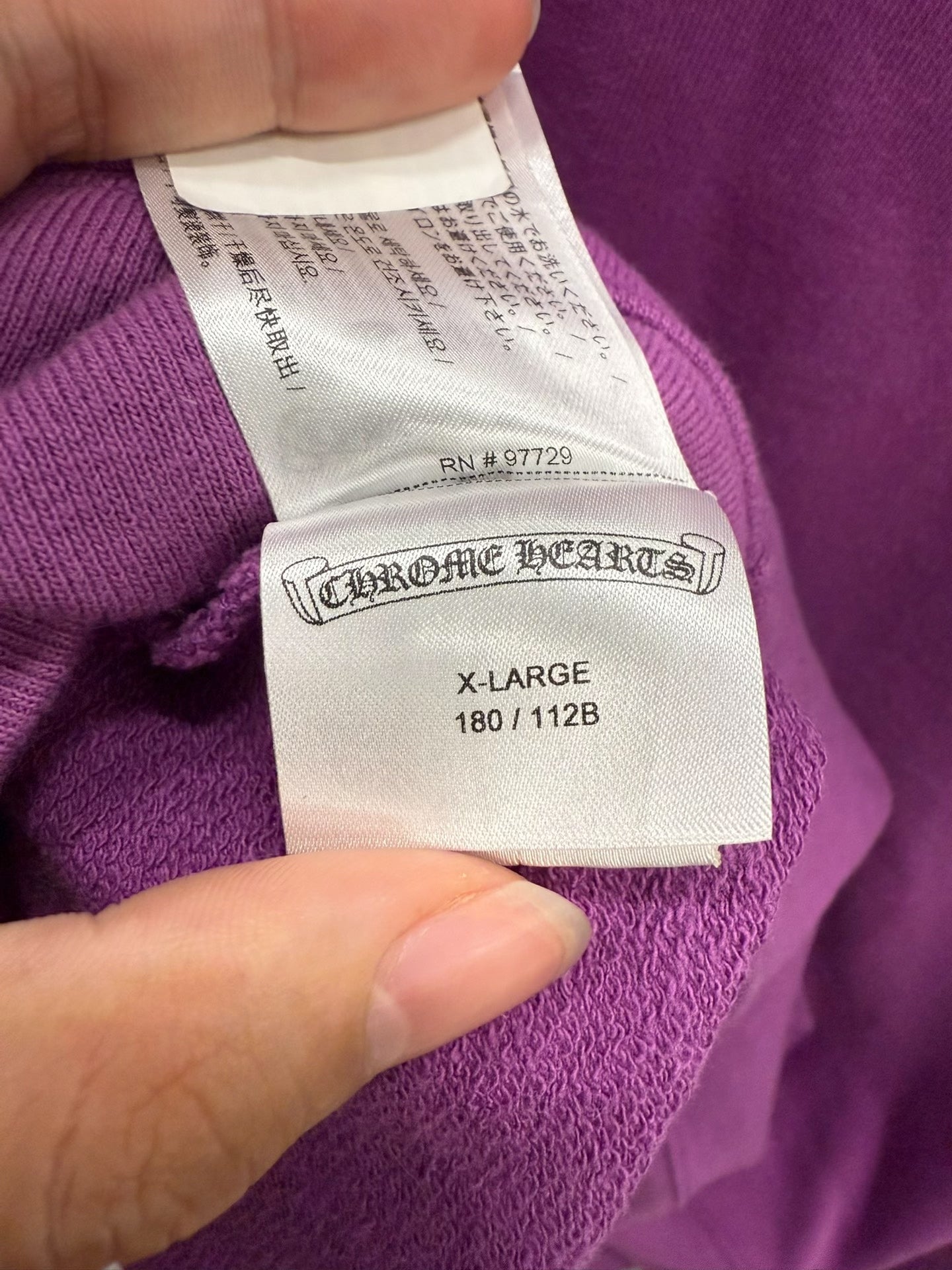 Chrome Hearts Mattyboy Purple Graffiti Hoodie