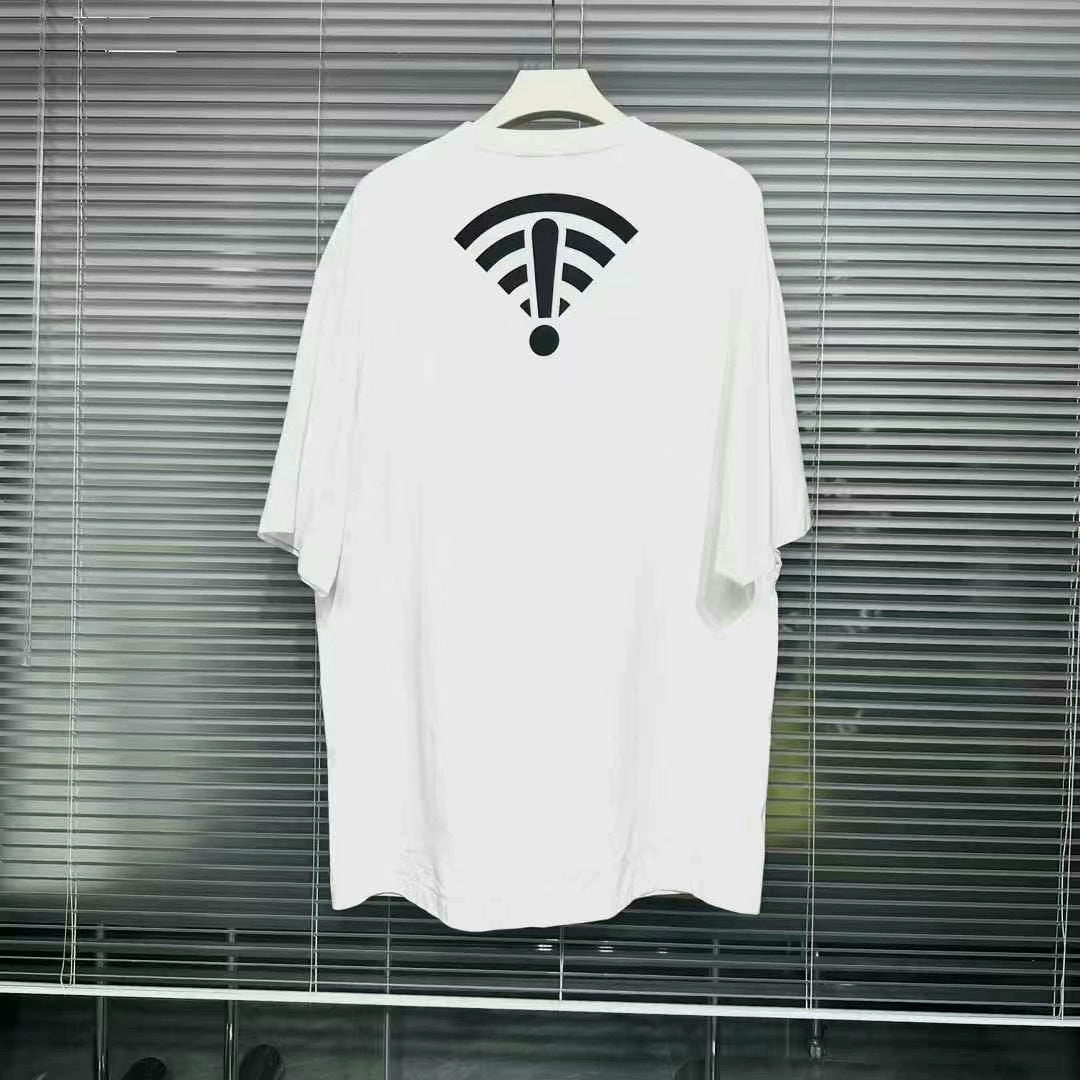 balenciaga wifi arrow short sleeve shirt