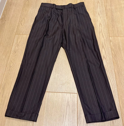 WACKO MARIA Pleated Striped Trousers