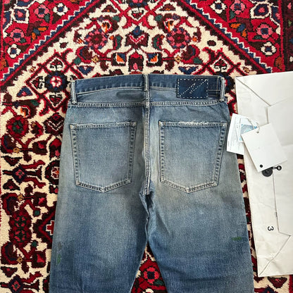 visvim dry8 distressed denim pants size 3