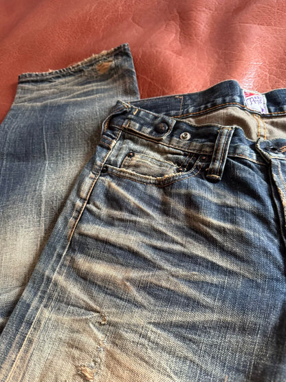 PRPS W31 Men's Straight Purple Ear Jeans
