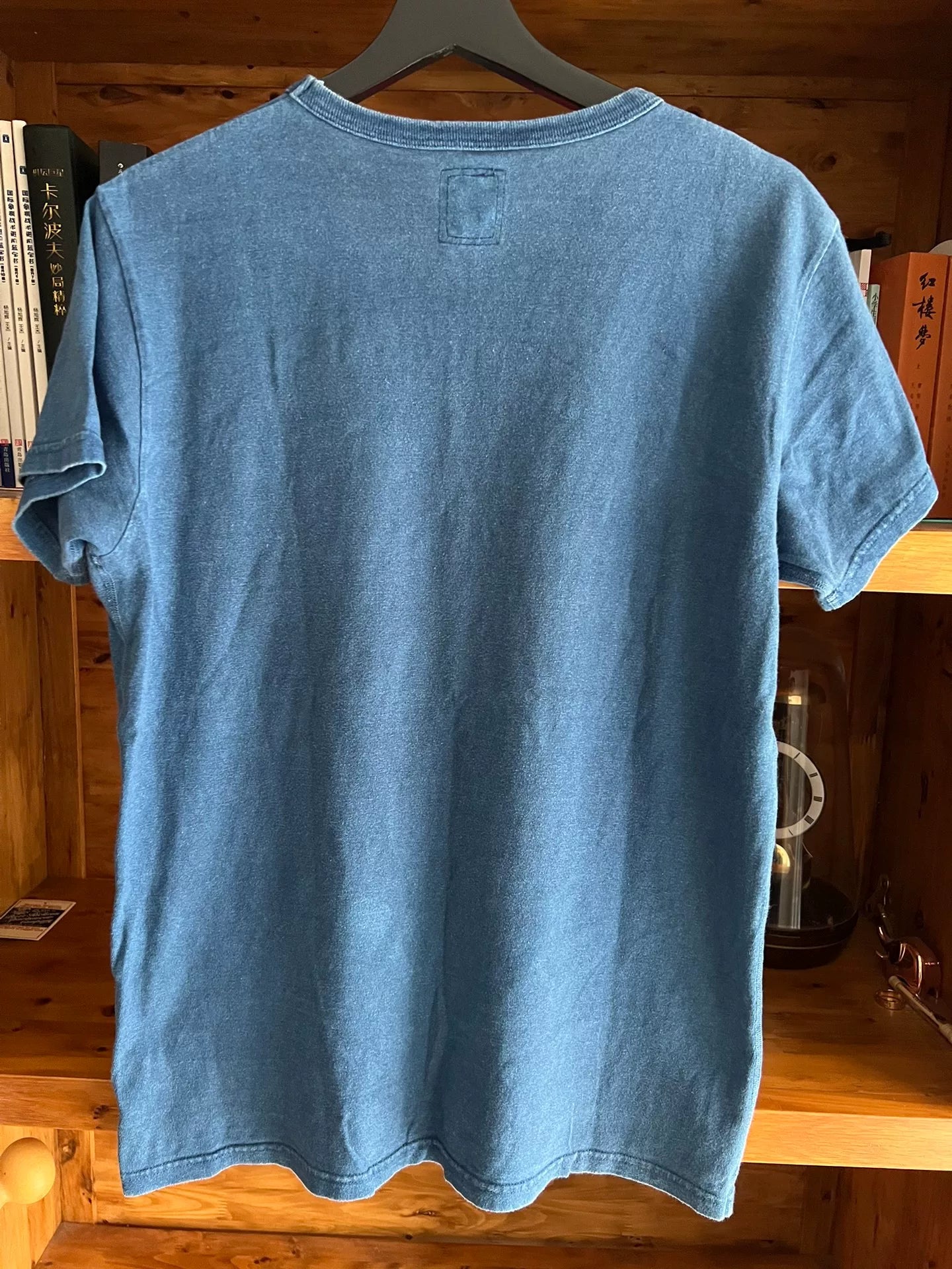 visvim 2015 Blue Dye Short Sleeve T-shirt