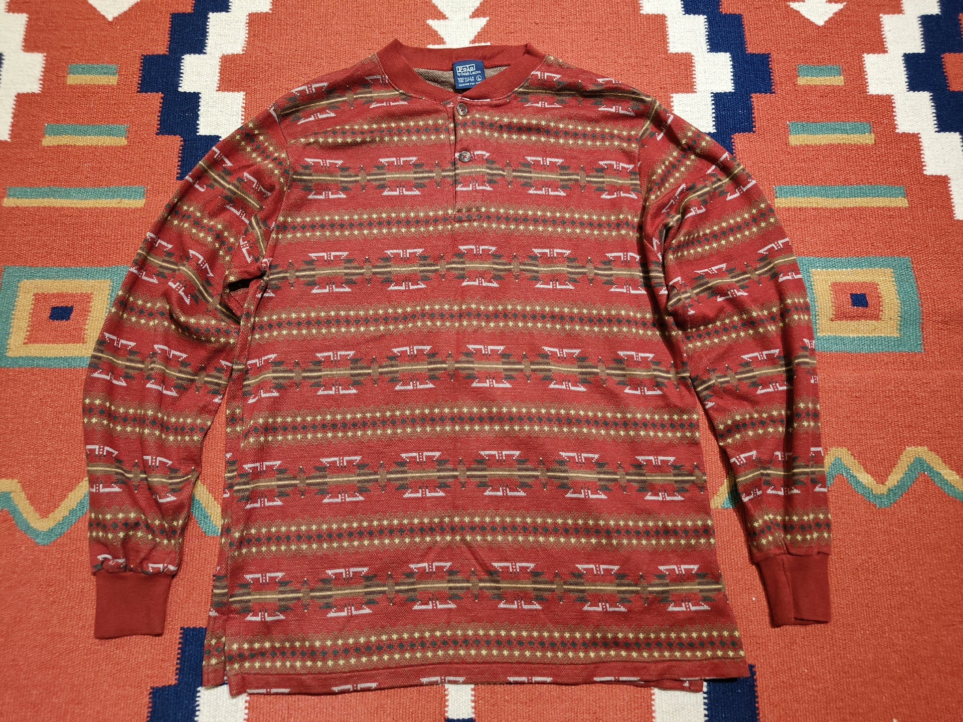 Vintage Ralph Lauren RRL Henley Sweater