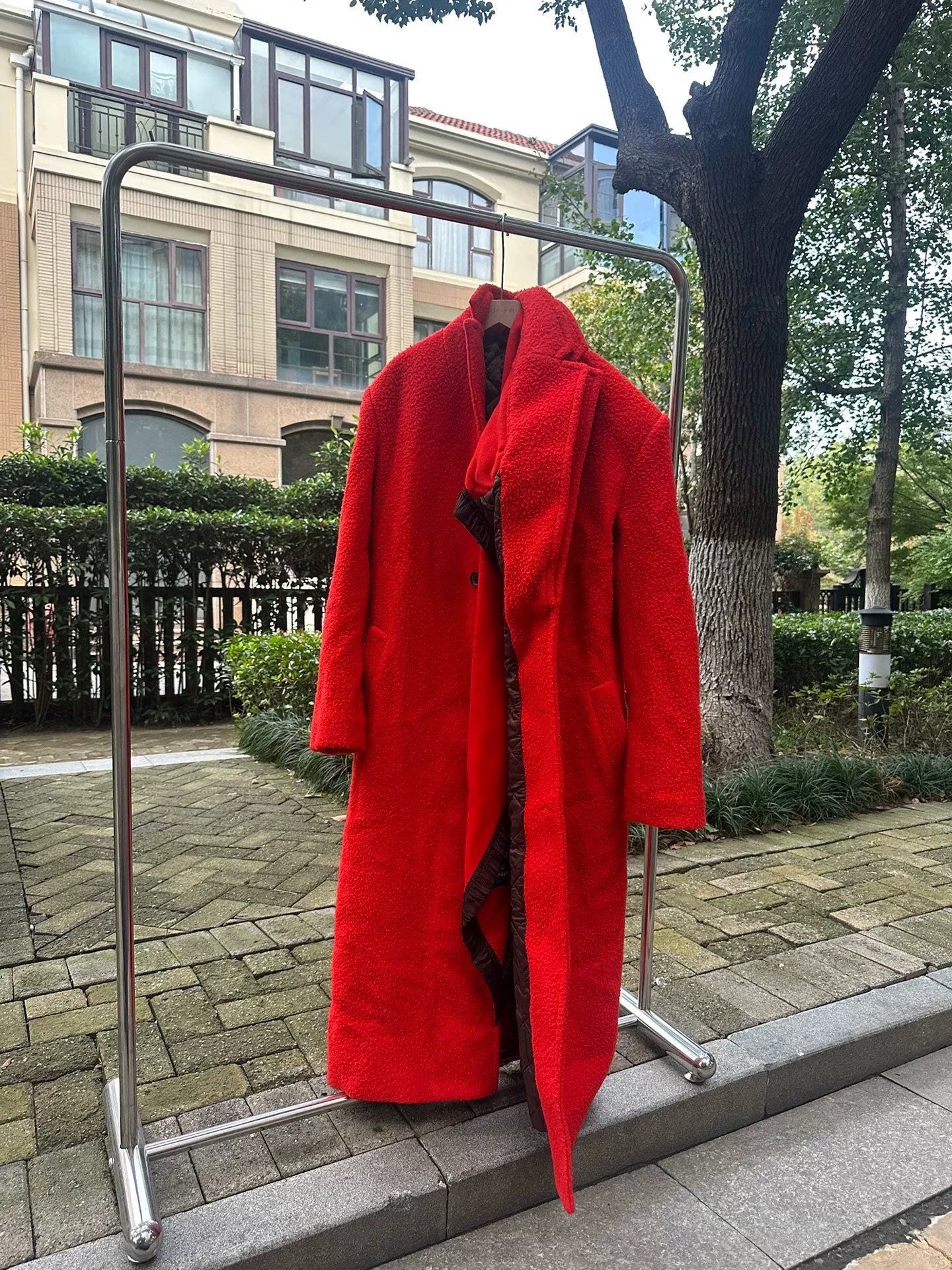 red long coat from Y/project