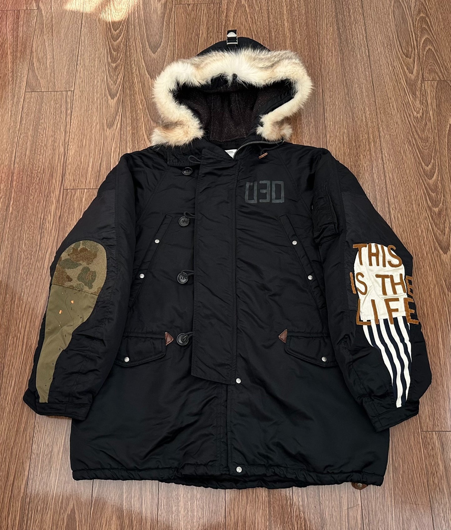 visvim valdez coat with fur hood