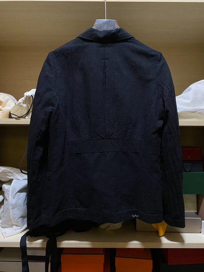 Visvim Dark Blue Textured Blazer