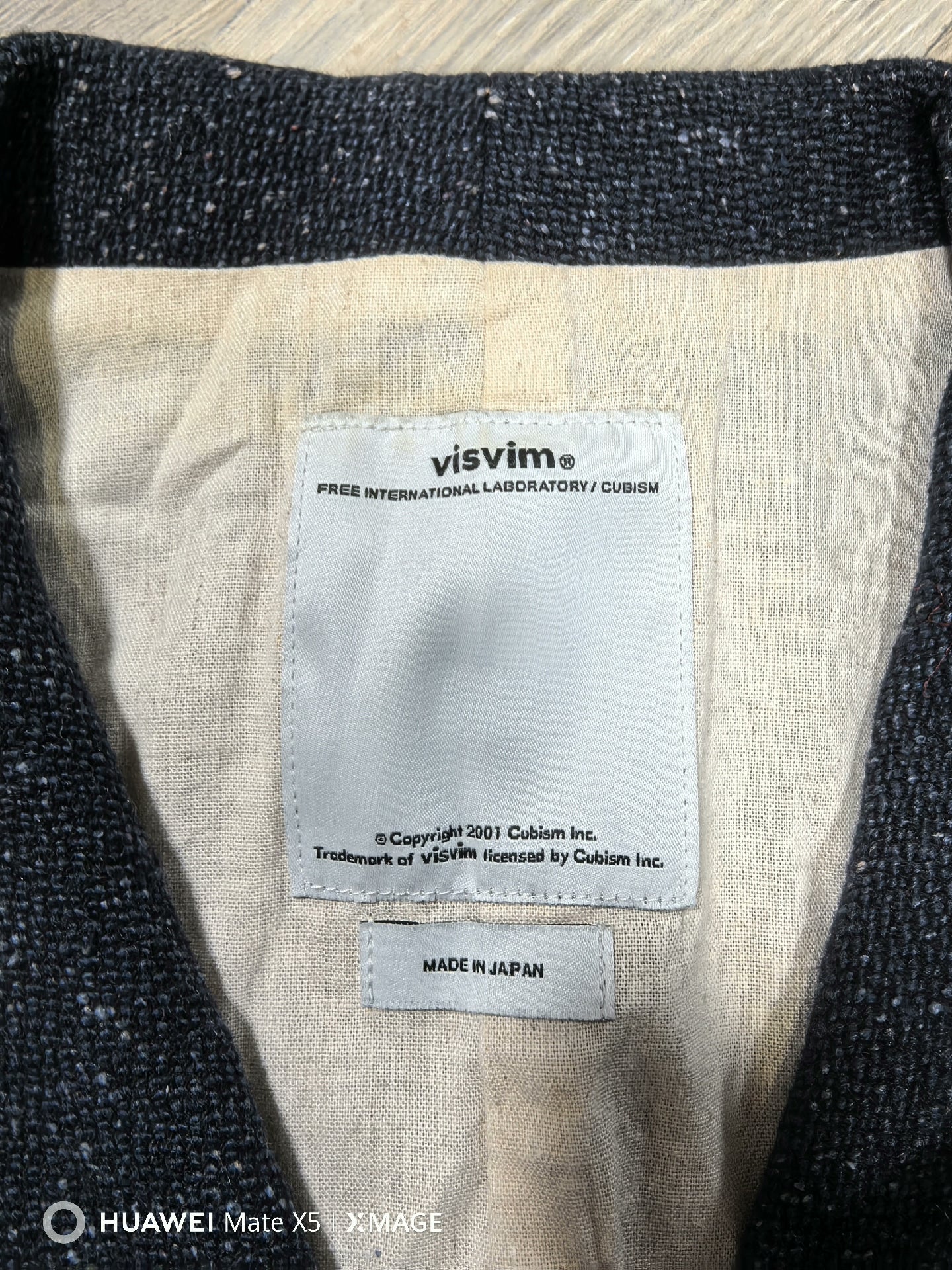 visvim granger vest in melange wool