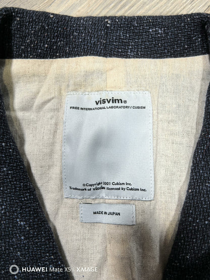 visvim granger vest in melange wool