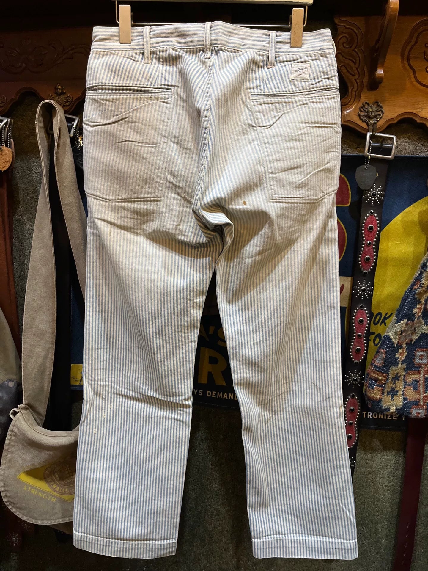 RRL Vintage Striped Casual Pants