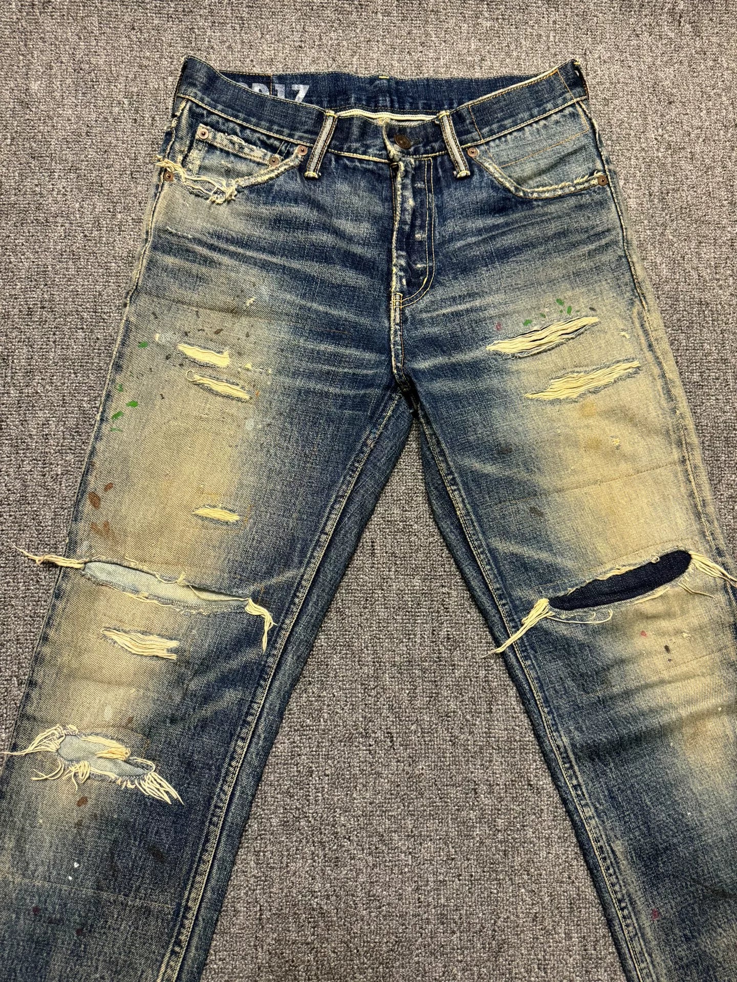 VISVIM 19SS SOCIAL SCULPTURE DAMAGED-17 Jeans