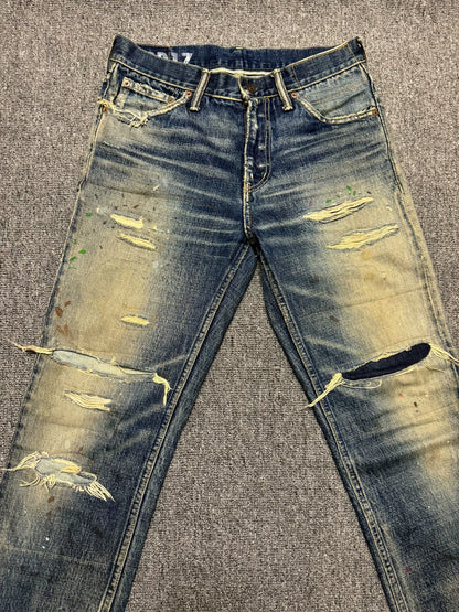 VISVIM 19SS SOCIAL SCULPTURE DAMAGED-17 Jeans