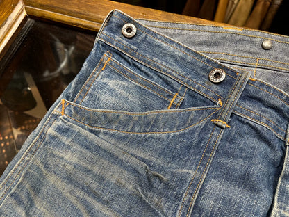 distressed double rl workwear denim pants