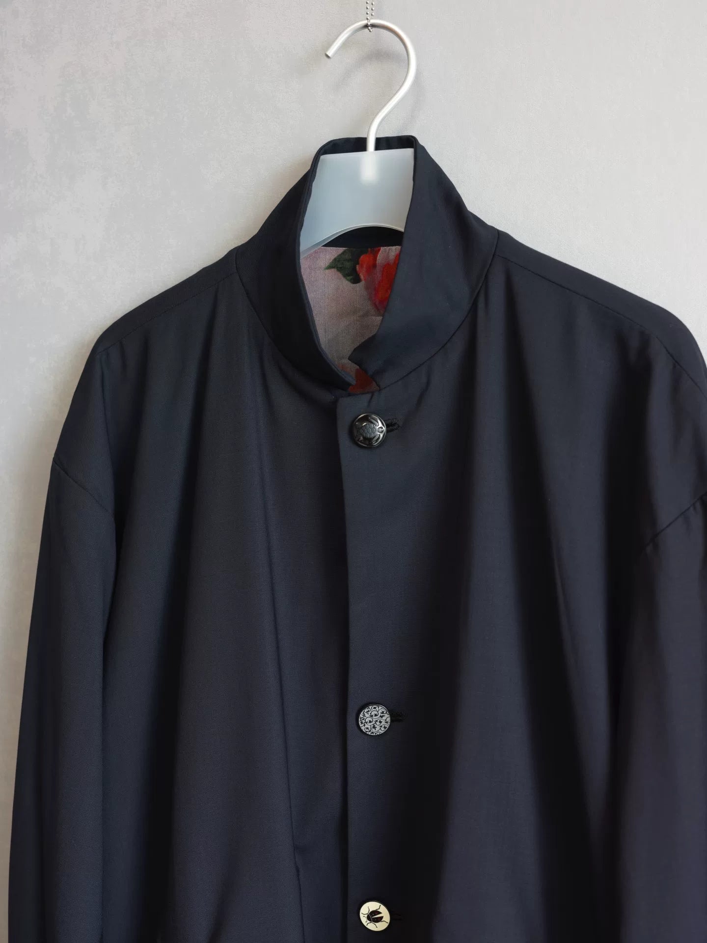 floral wool jacket by geoffrey b.small