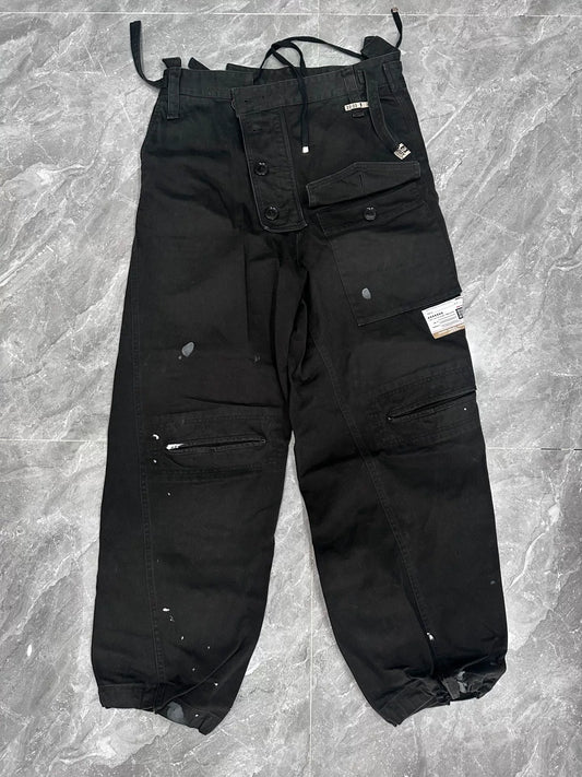 Maison Mihara Yasuhiro Black Wide-Leg Pants