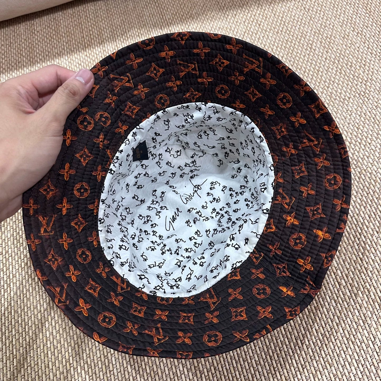 Louis Vuitton Graffiti Printed Fisherman Hat
