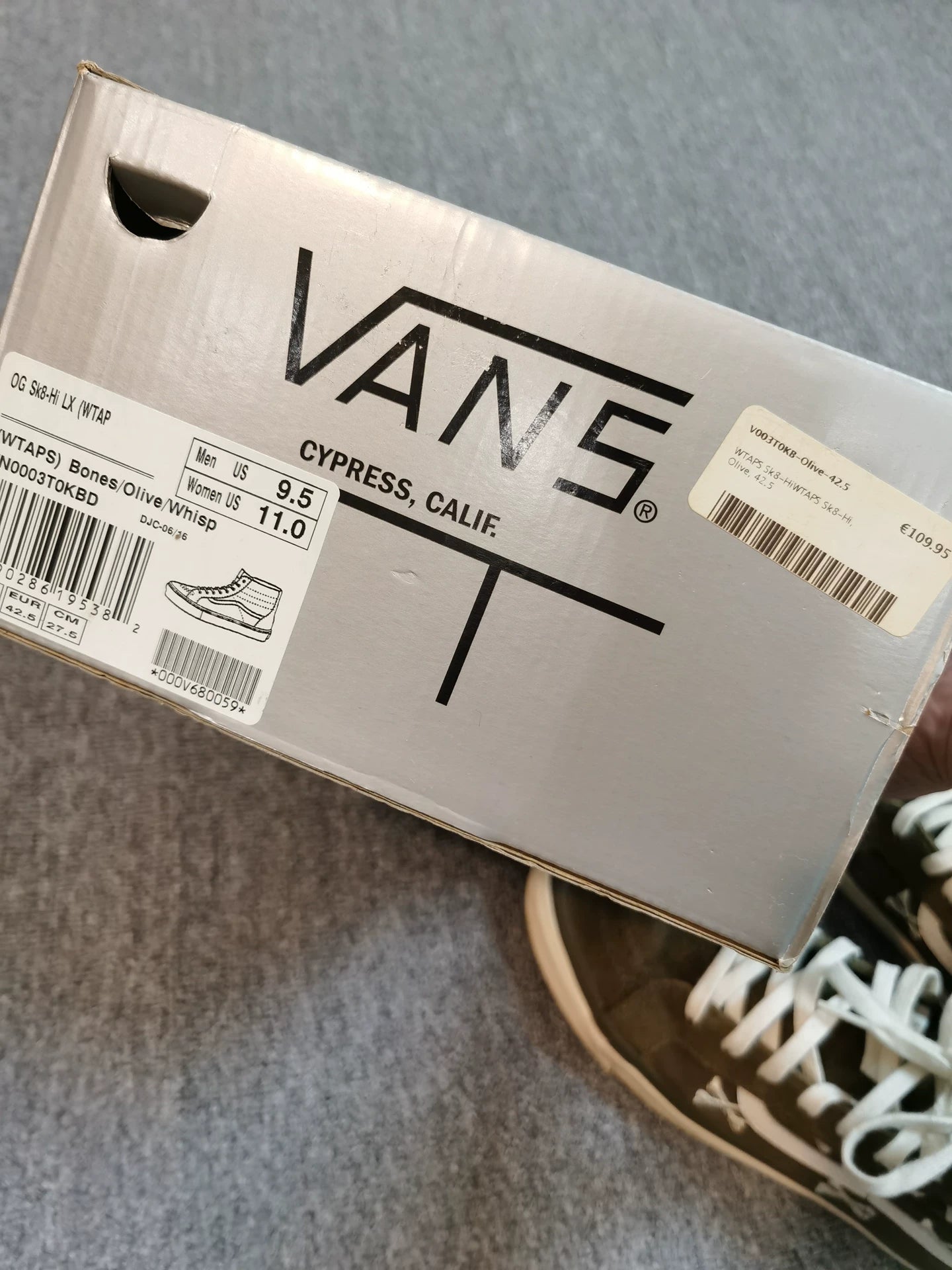 WTAPS VANS Collaborative High-Top Sneakers 16AW