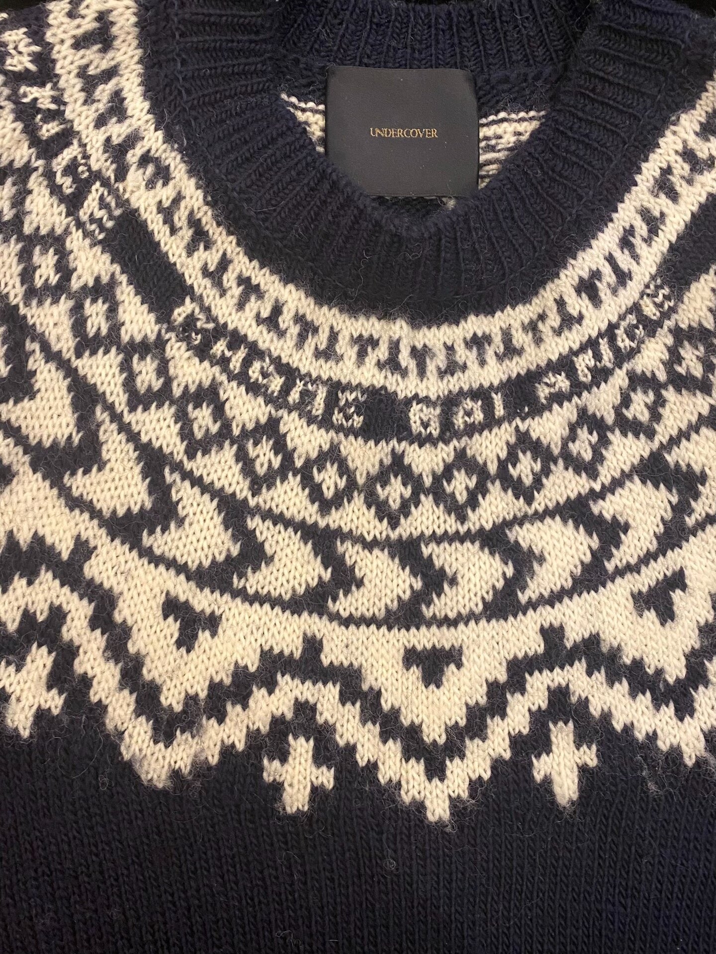 Undercover 14AW Pure Wool Ethnic Sweater