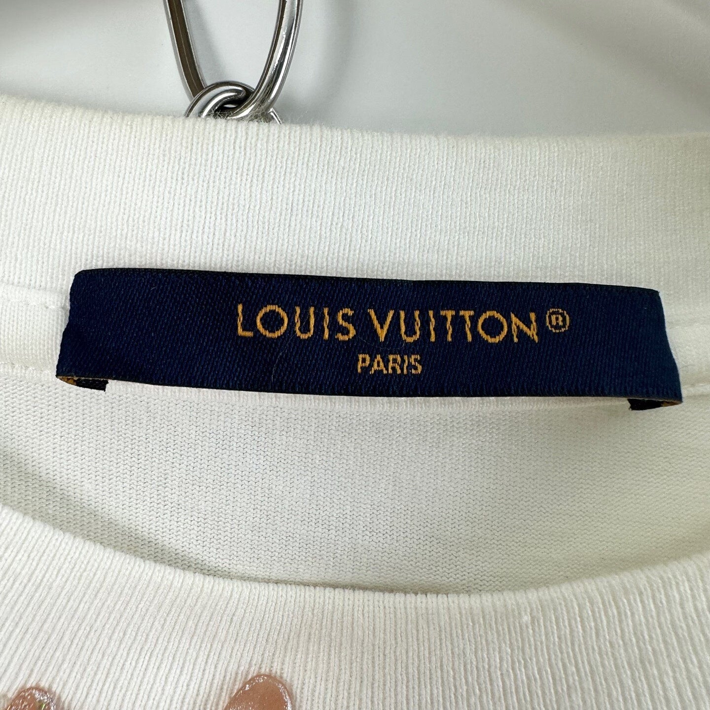 Louis Vuitton 25SS Men's Clover Rhinestone Logo Tee