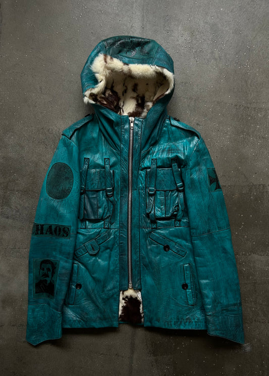 Diamond Dogs Reworked Waxed Leather Jacket