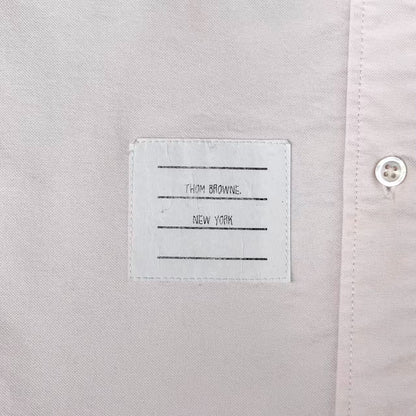 thom browne light pink oxford shirt jacket