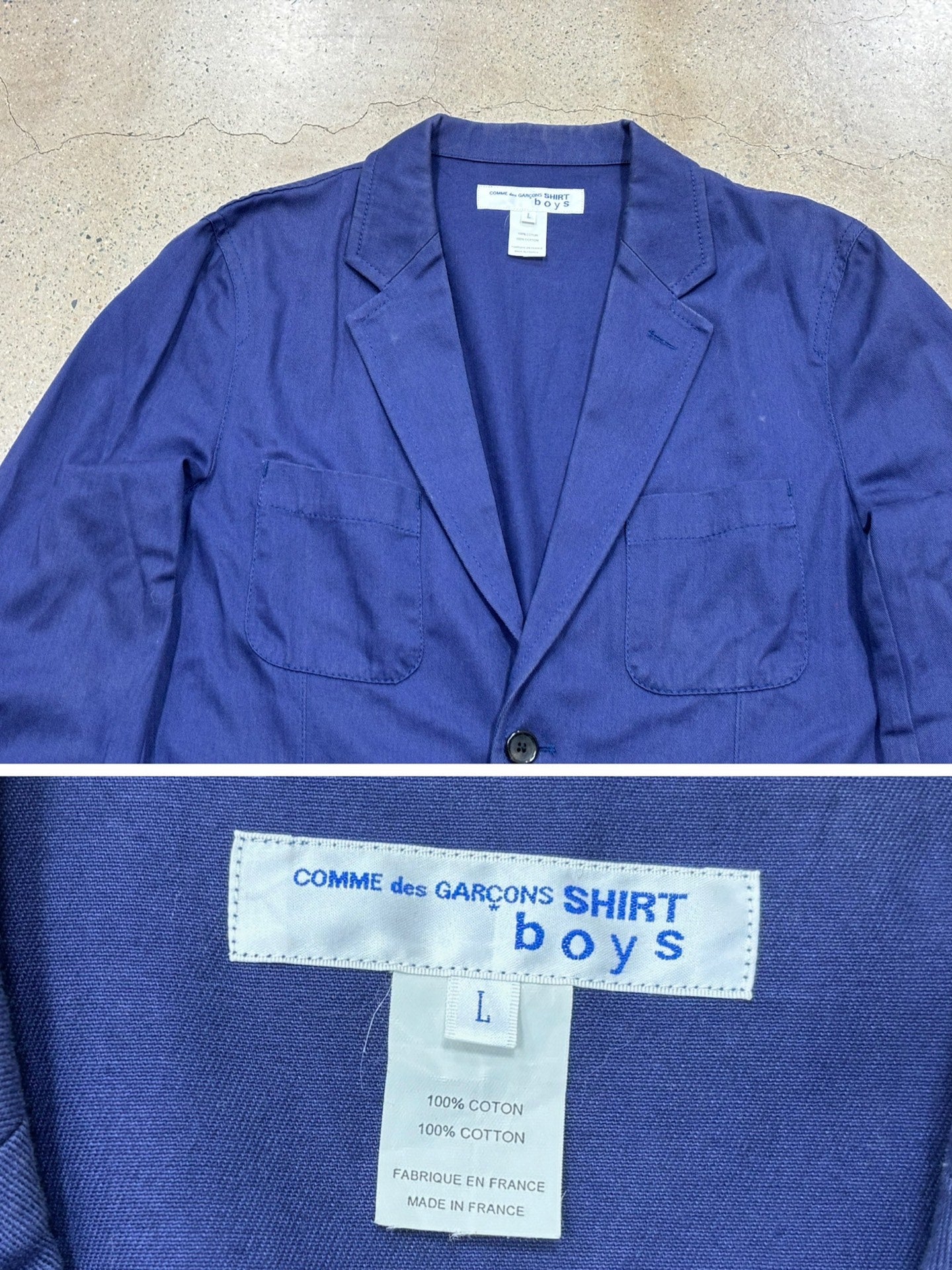 Comme Des Garcons Boys Line Trench Coat