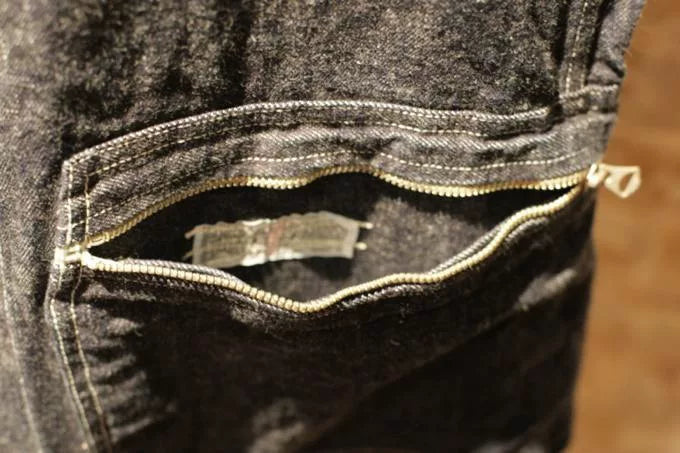 denim vest with large back pocket