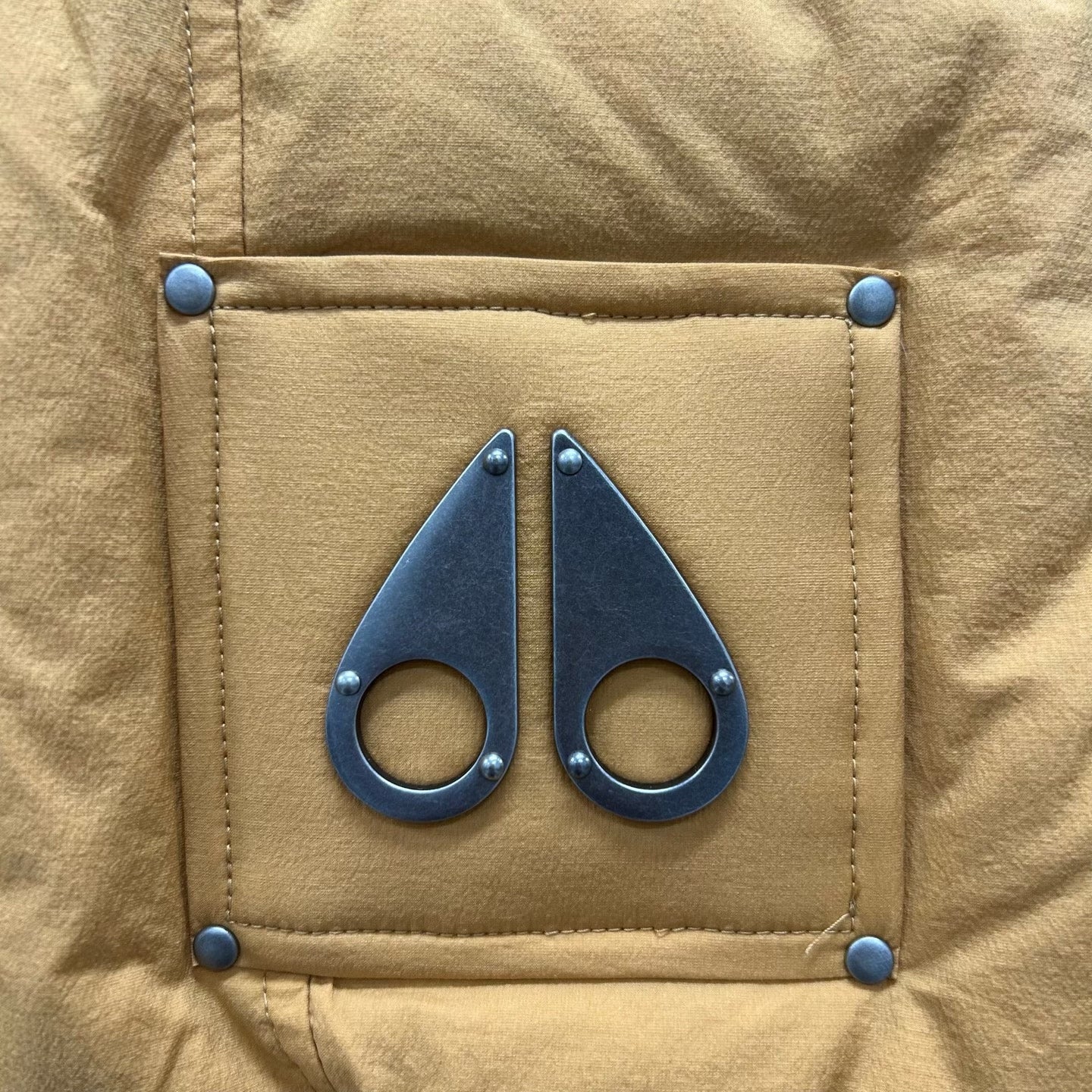 Moose Knuckles Yellow Down Vest in Size Small