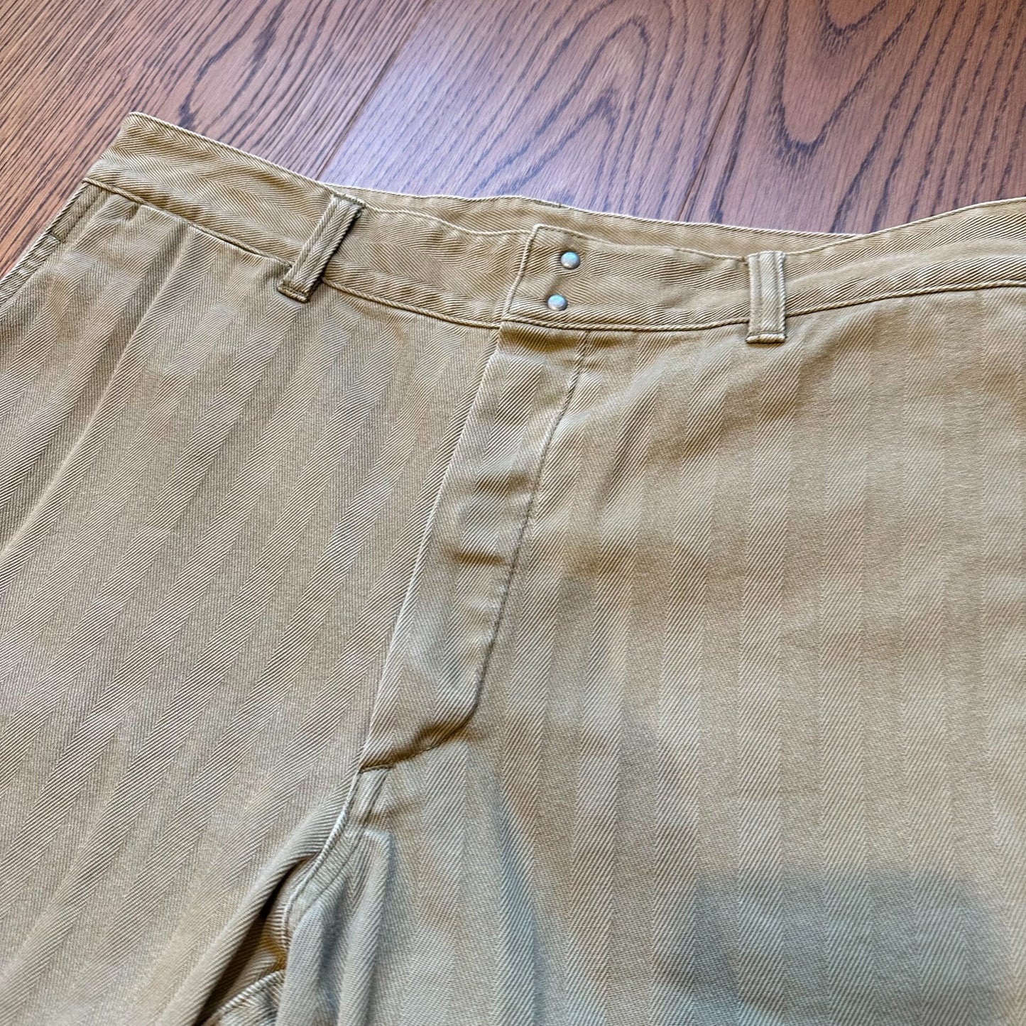 visvim pastoral herringbone shorts 18ss