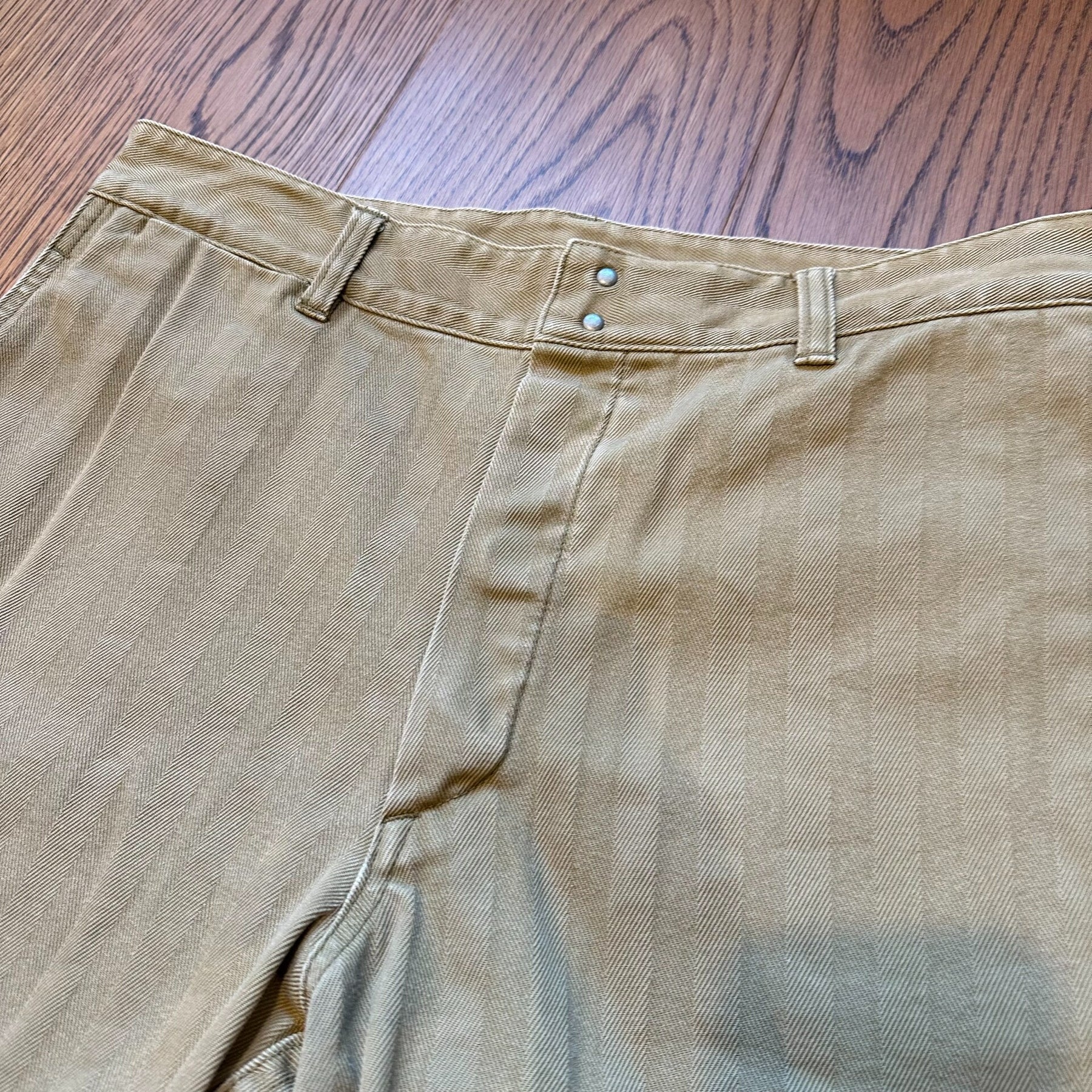 visvim pastoral herringbone shorts 18ss