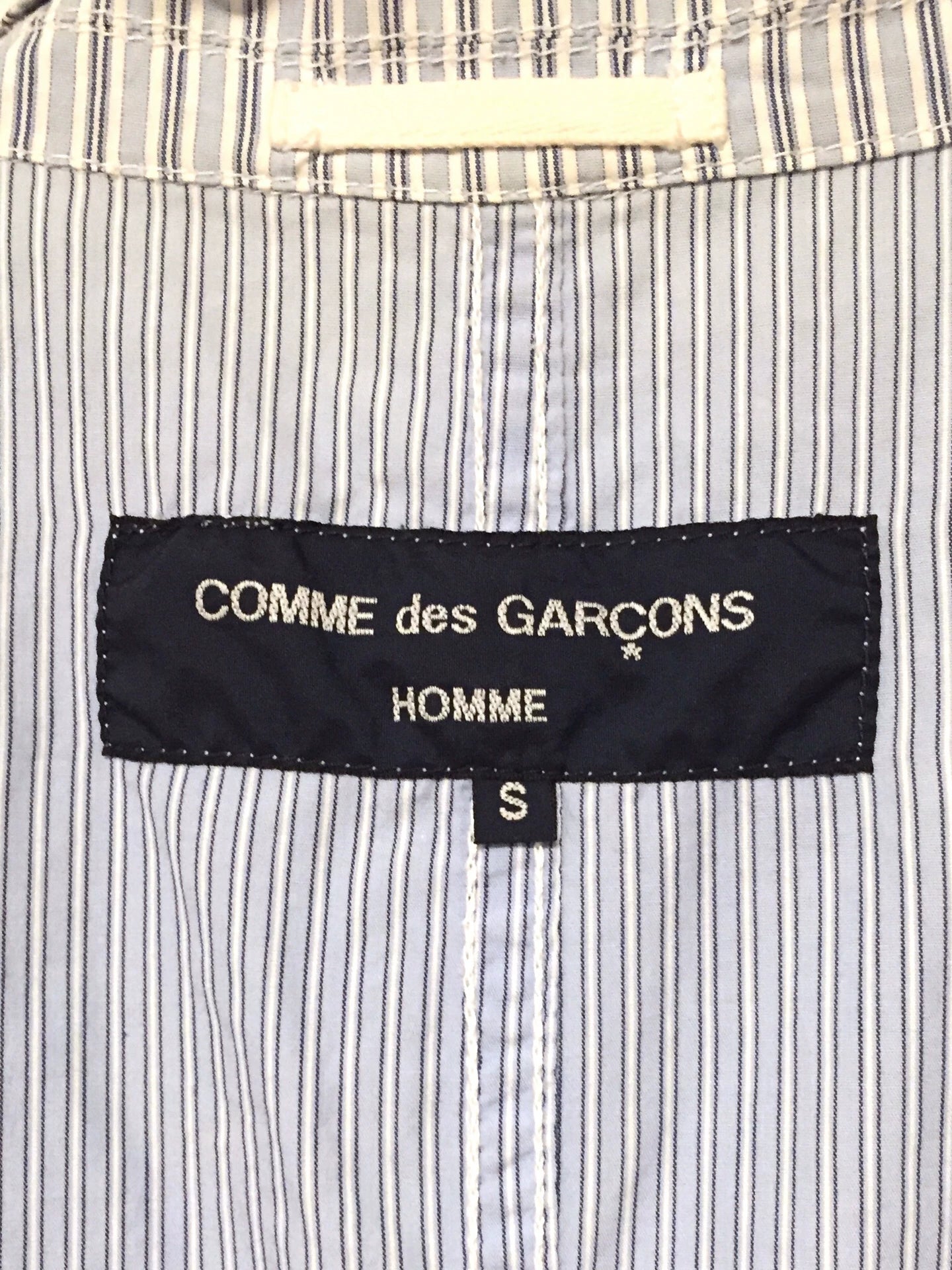 COMME des GARCONS Homme Stripe Pleated Blazer